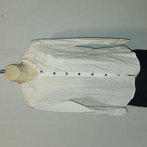 White Stag White Button Down with Textured Material Size S